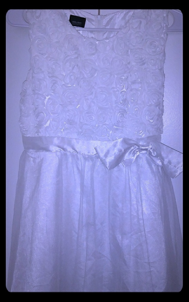 Girl's white formal dress size XL (14/16)